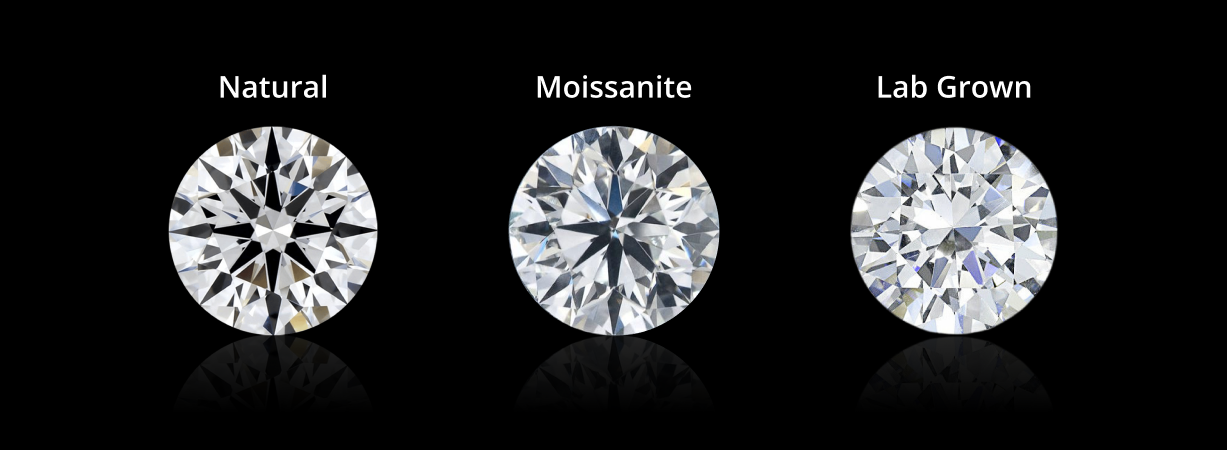 Discover the Beauty of Natural, Moissanite, and Lab-Grown Diamonds