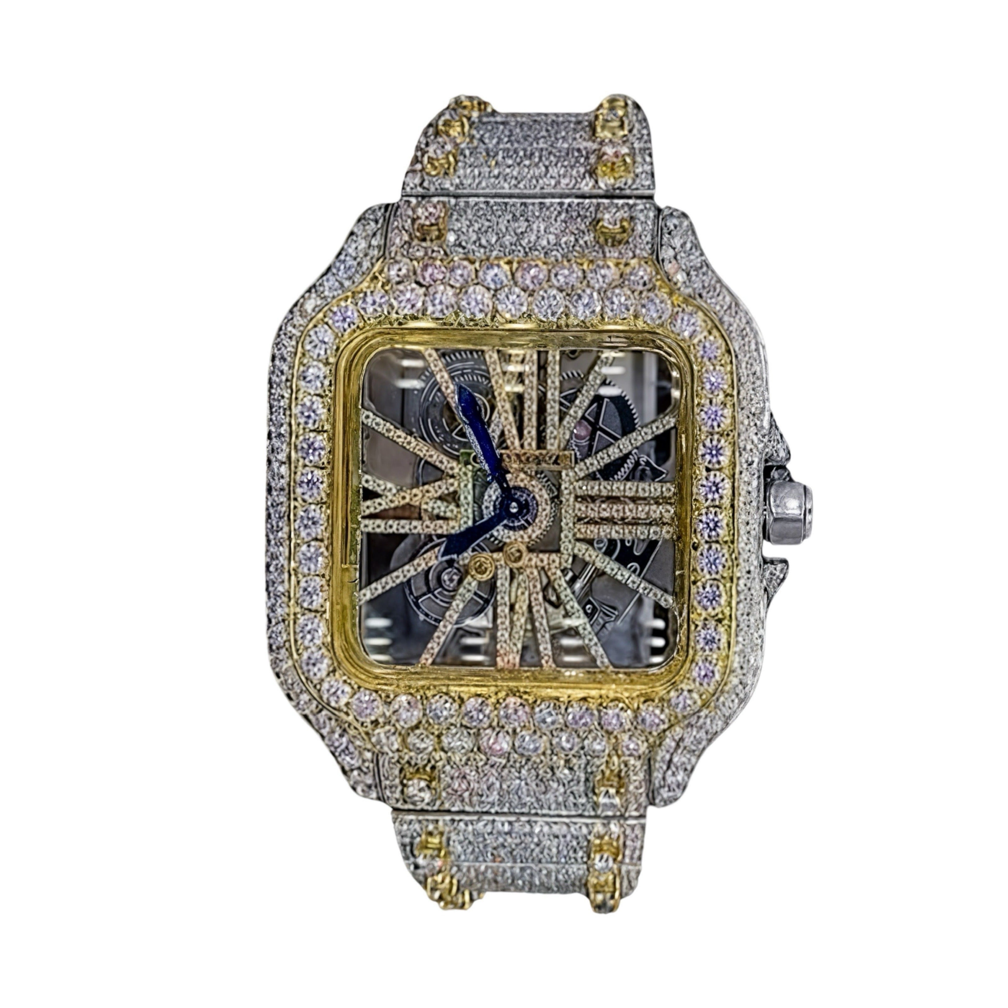 Skeleton Moissanite Watch