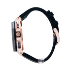 AP Rose Gold Black Moissanite Diamond Watch