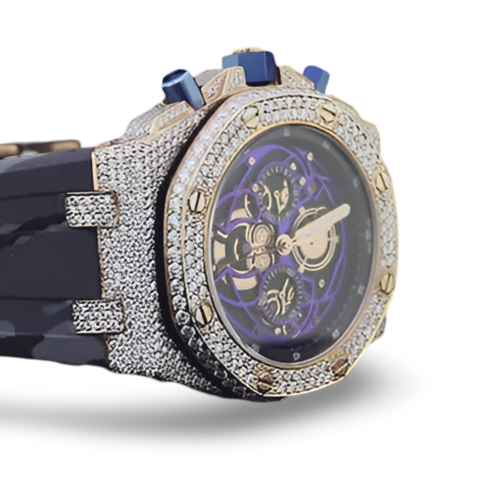 Skeleton Moissanite Watch