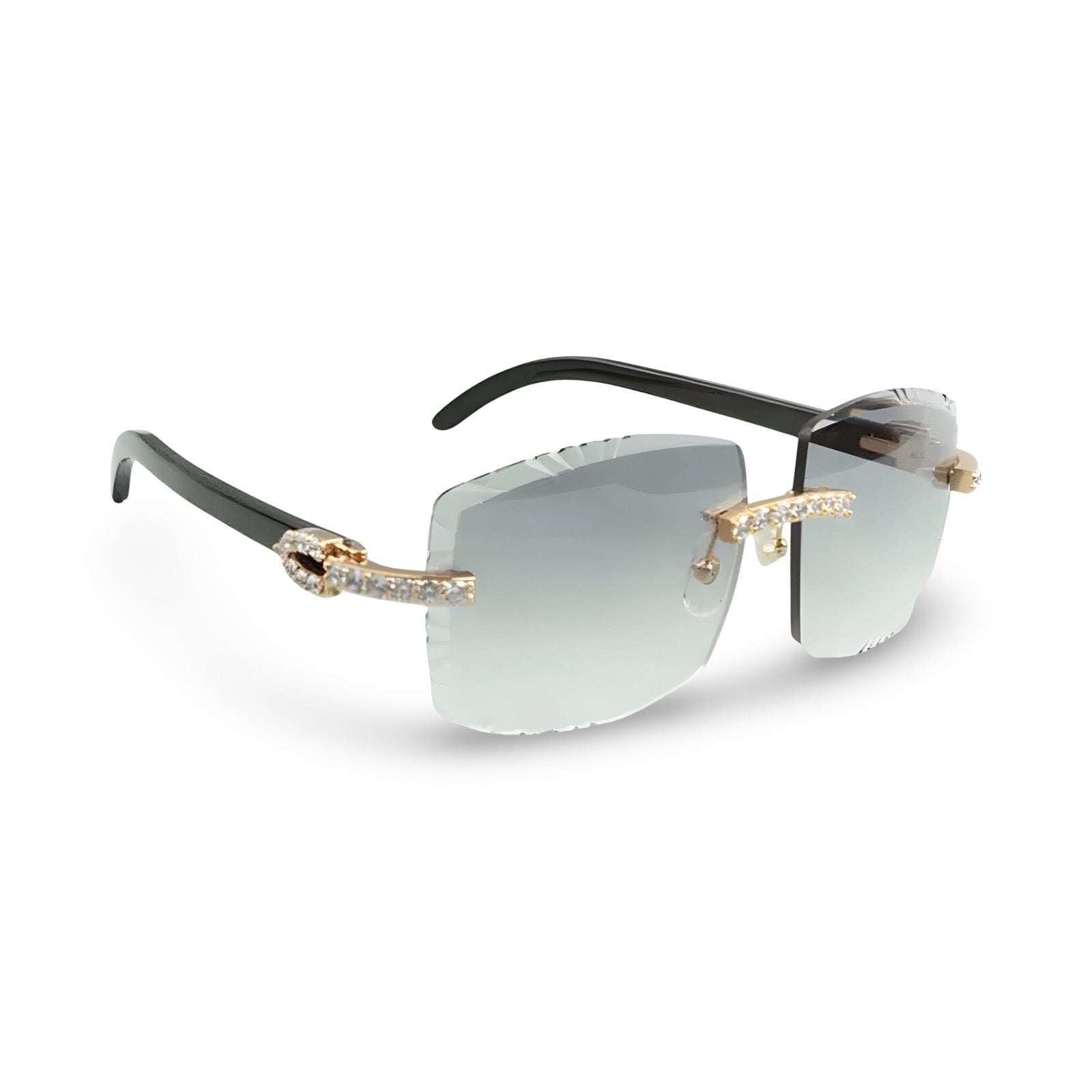 925 Moissanite Rimless  sunglasse