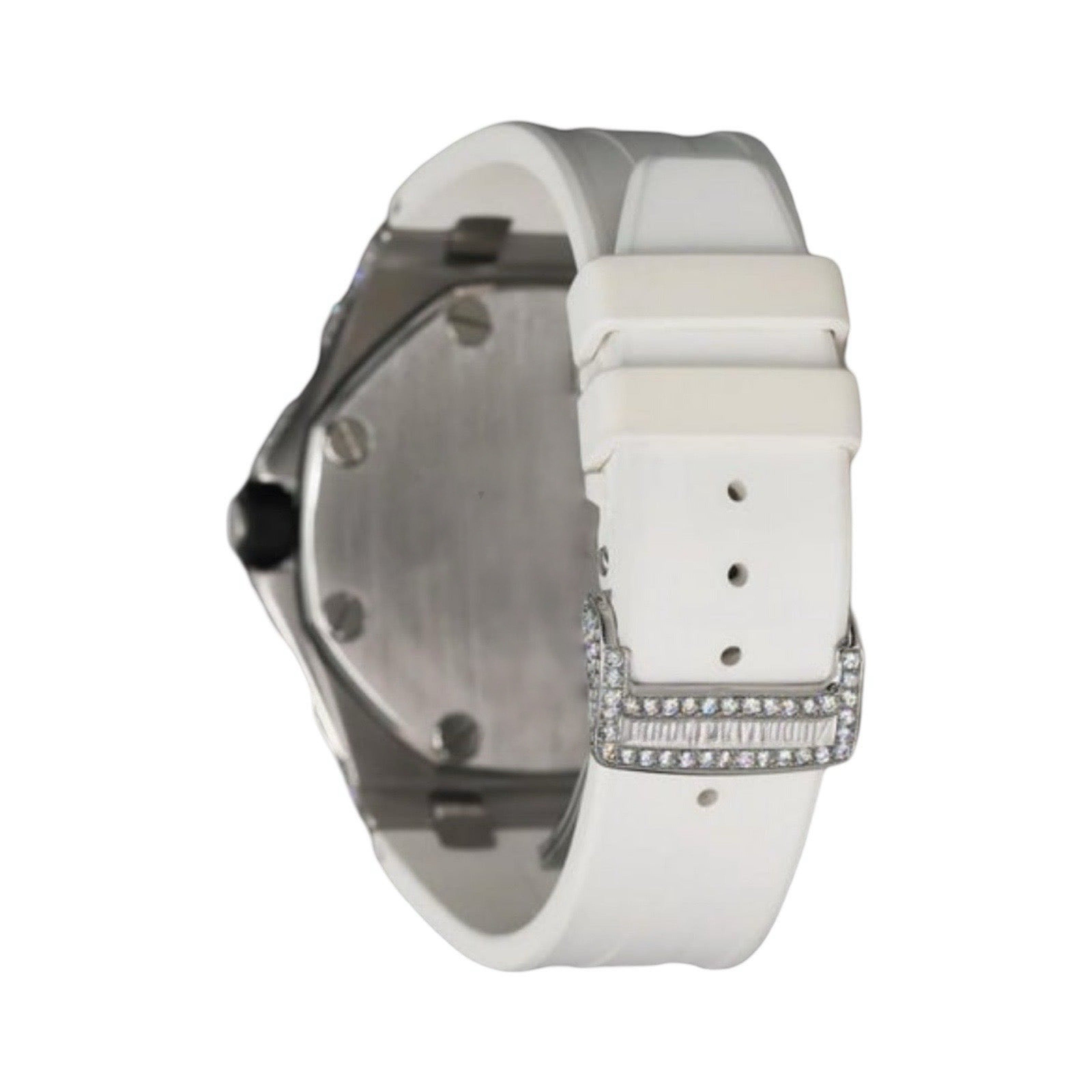 VVS Moissanite Watch White Strap