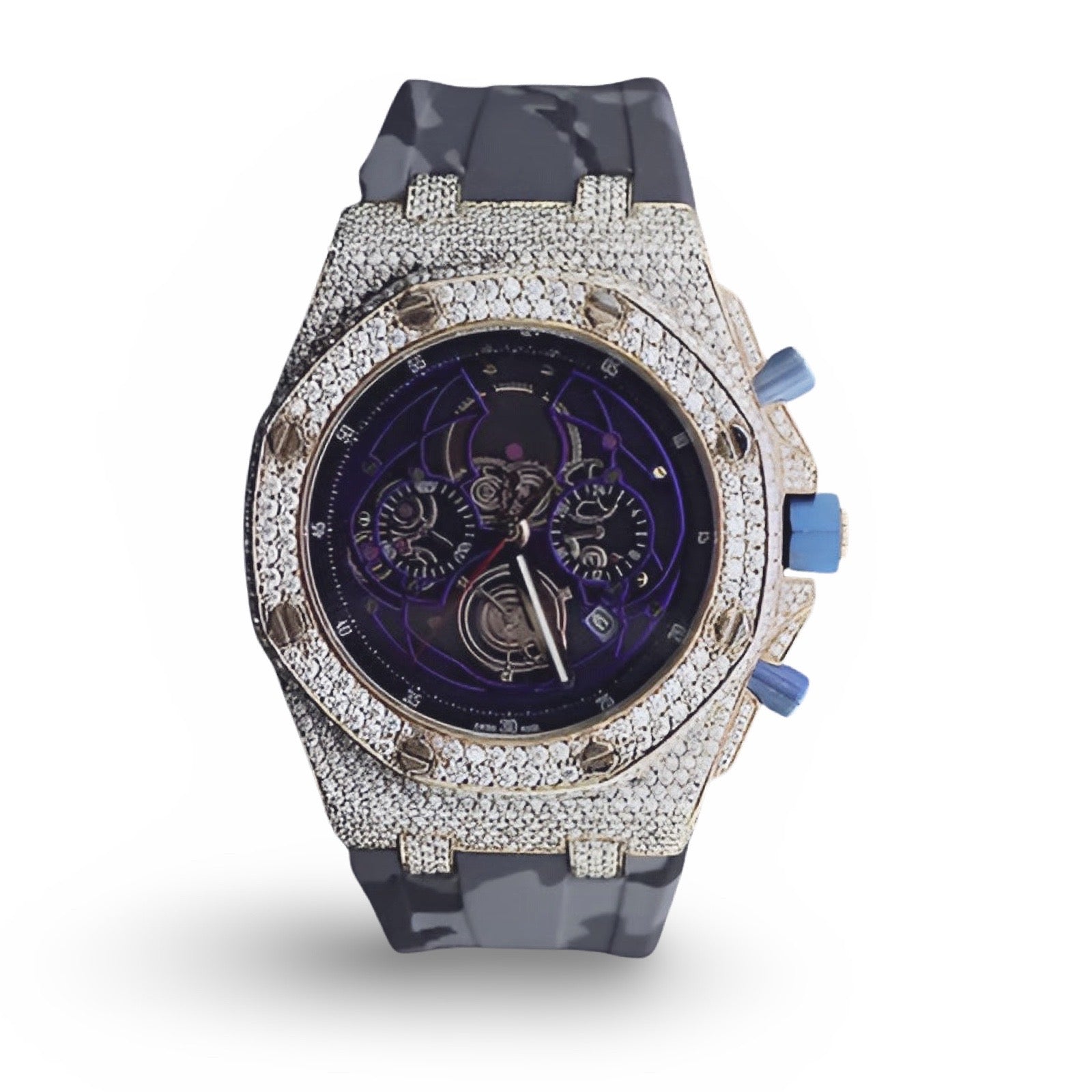 Skeleton Moissanite Watch