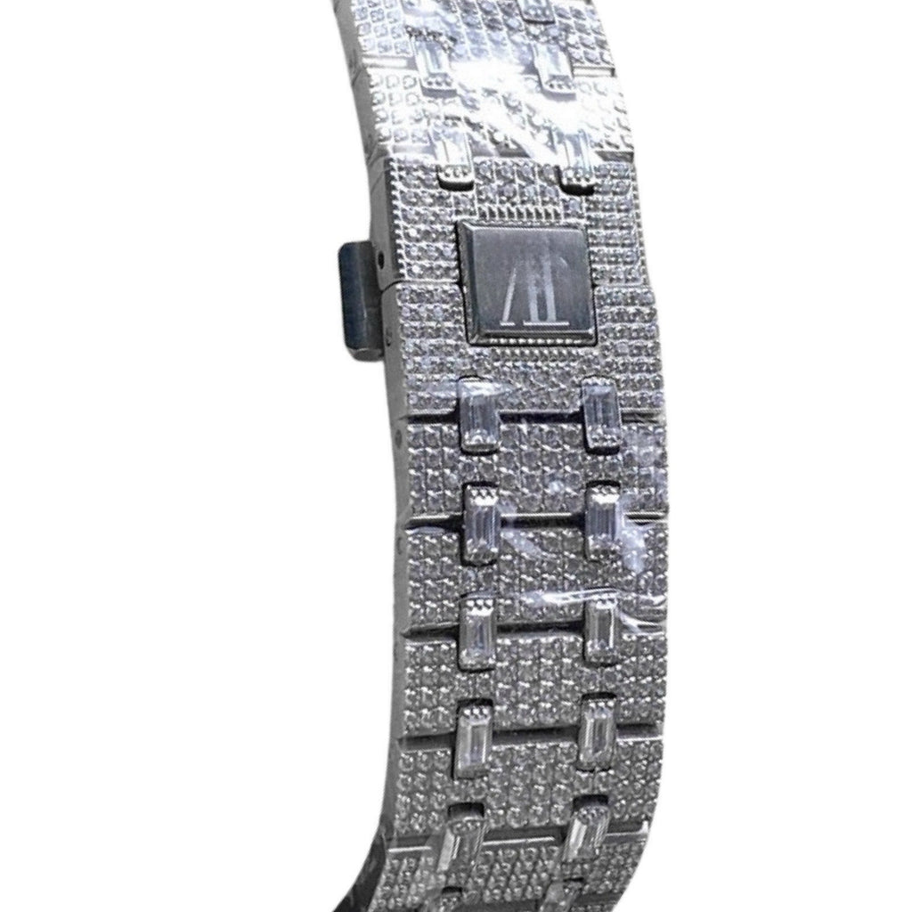 Rainbow Arabic Numeral Moissanite Watch