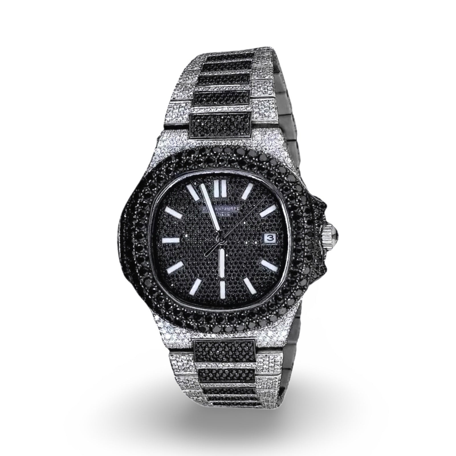 Black Moissanite Watch