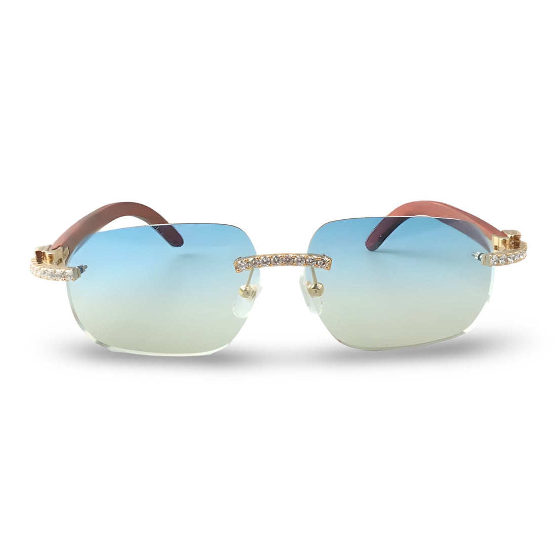 925 Moissanite Rimless sunglasses