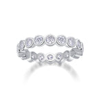 Diamond Ring Luxury Fashion Set Moissanite Silver Ring