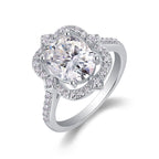 Camellia - A Fashionable Jewelry Ring With Moissanite S925 Sterling Silver