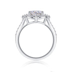 Camellia - A Fashionable Jewelry Ring With Moissanite S925 Sterling Silver