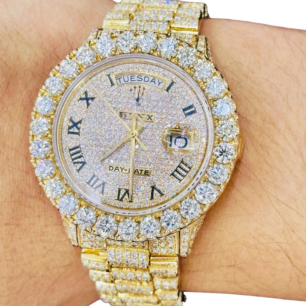 Roman Numeral Moissanite Watch