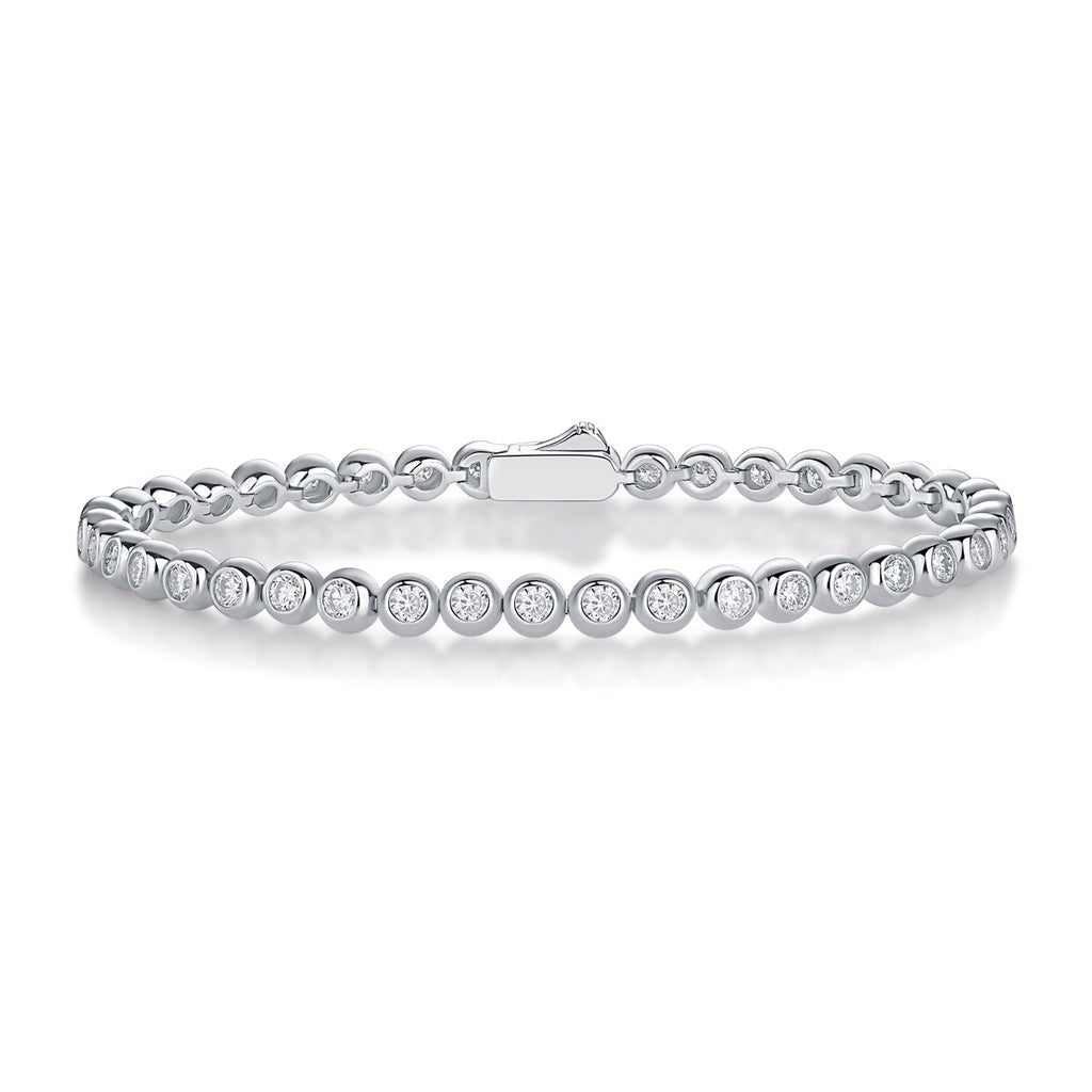 Round Brilliant Diamond Bracelet S925 Silver