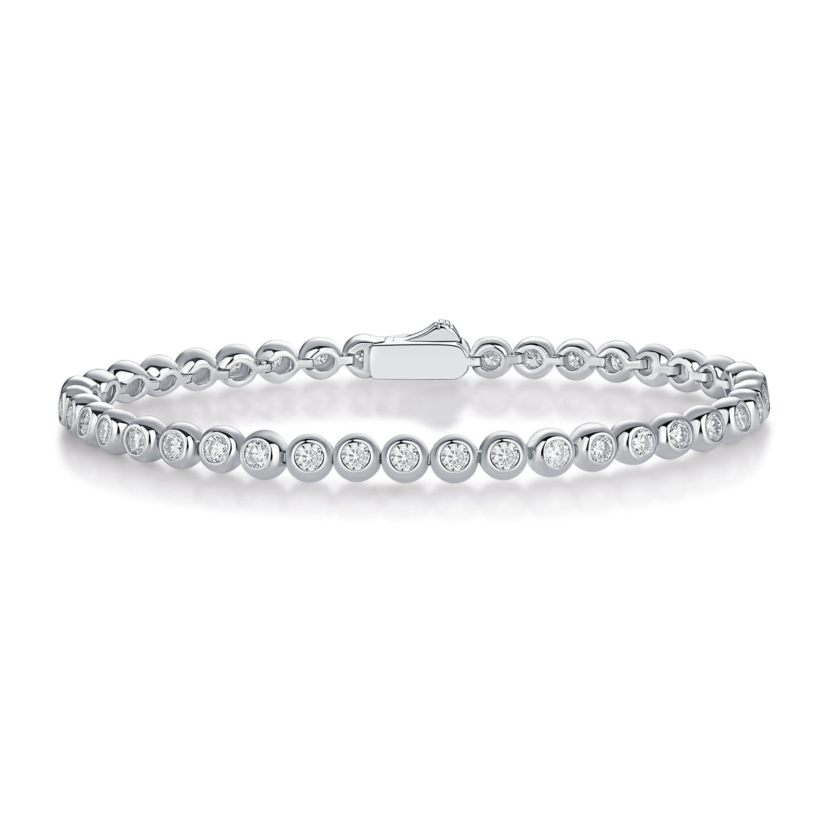 Round Brilliant Diamond Bracelet S925 Silver