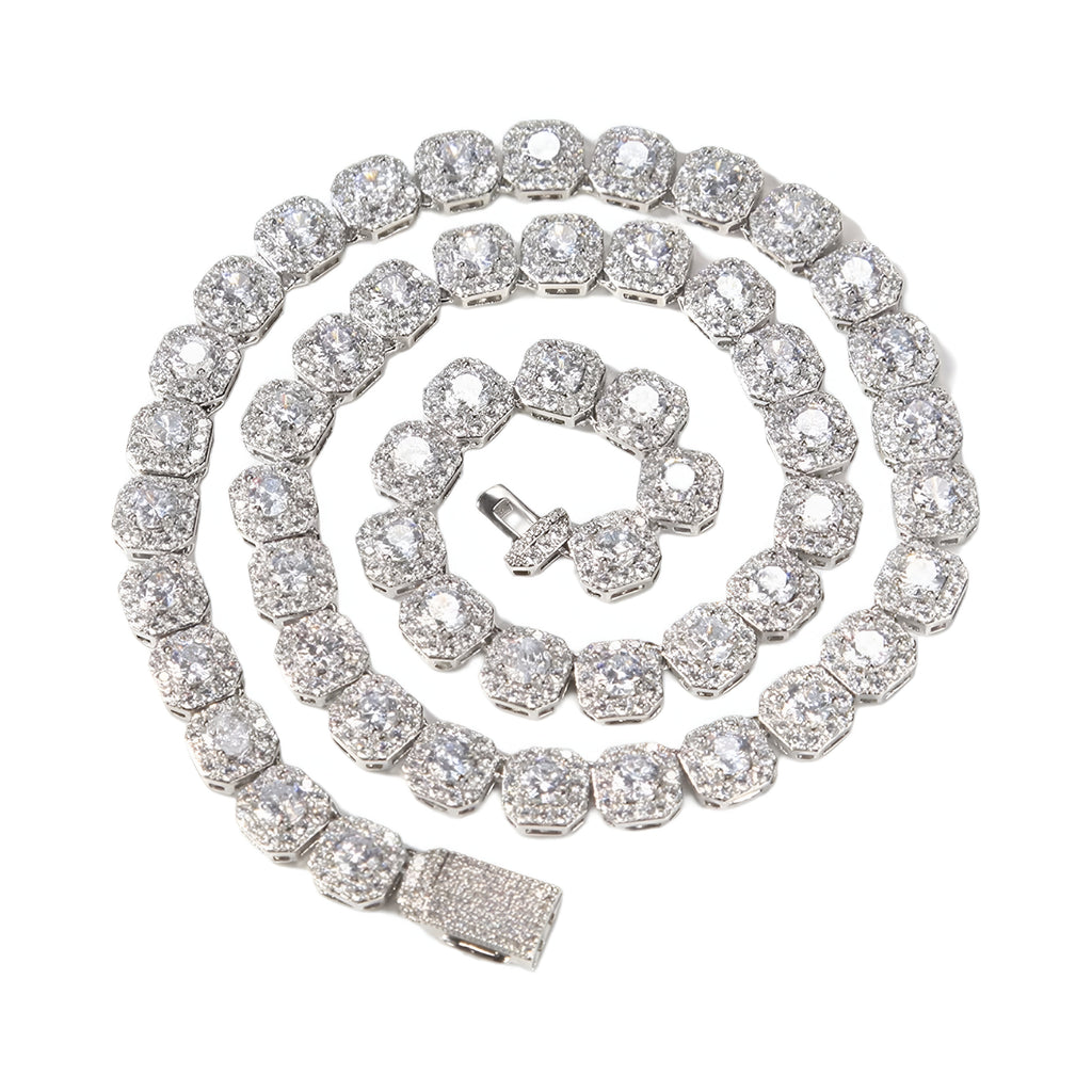 10MM Cluster Tennis Chain