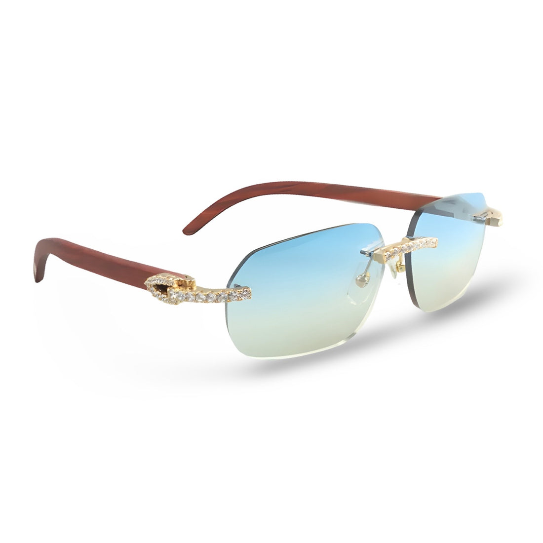 925 Moissanite Rimless sunglasses