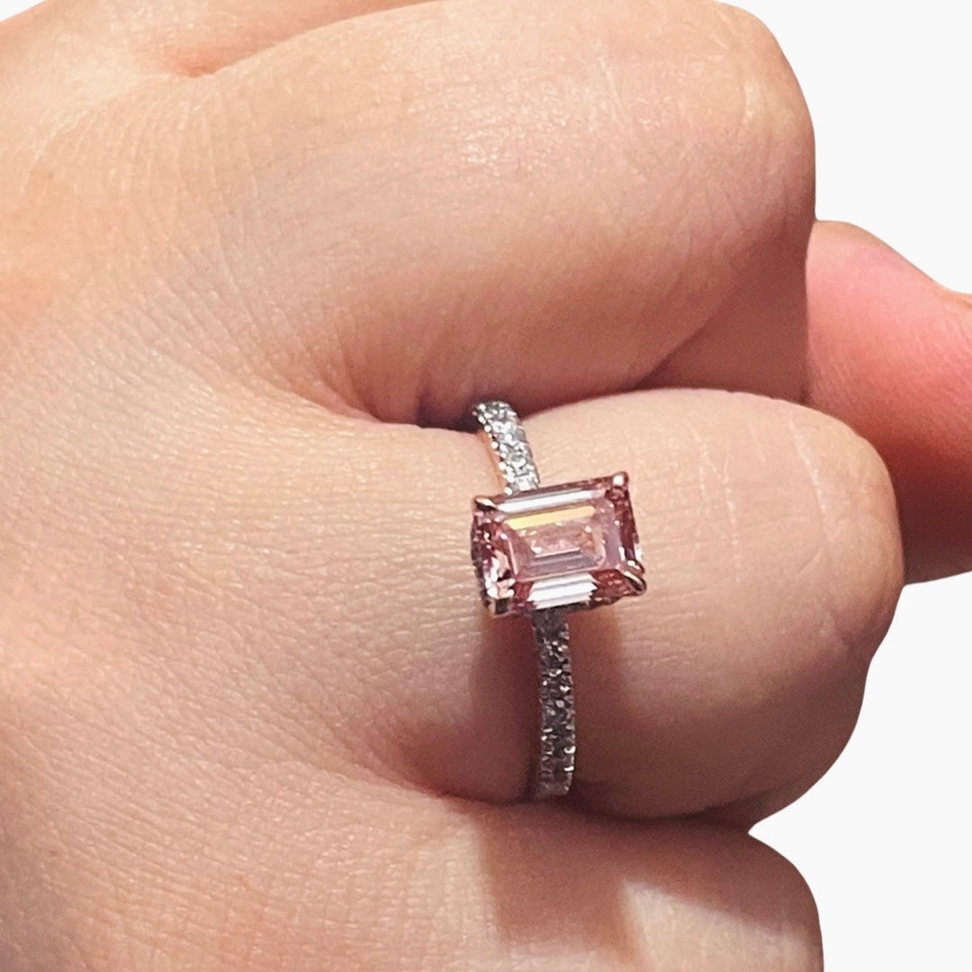 Pink Diamond Wedding Ring