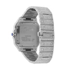 Cartier Blue Dial Moissanite Diamond Watch