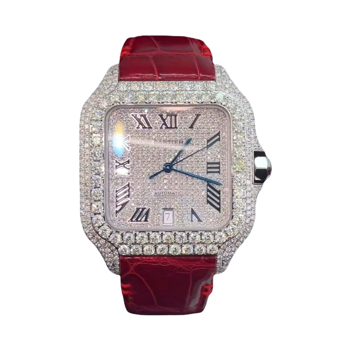 Cartier Santos Moissanite Watch