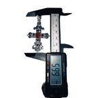 Natural Ruby 925 Moissanite Cross Pendant