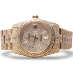 Rolex Day-Date Moissanite Watch