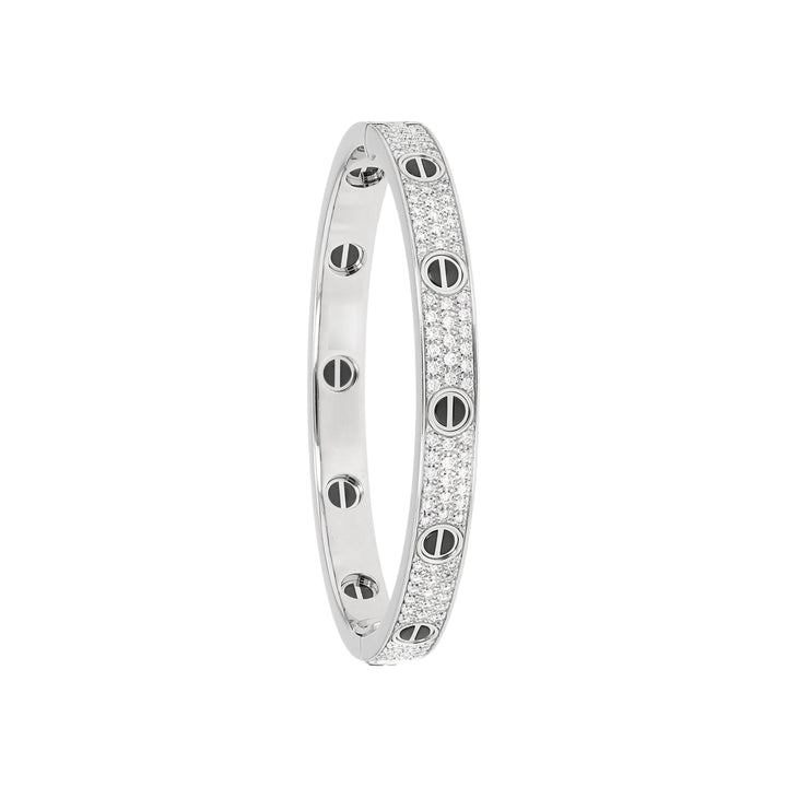 Cartier Love Bracelet Lab Diamond 10K Gold