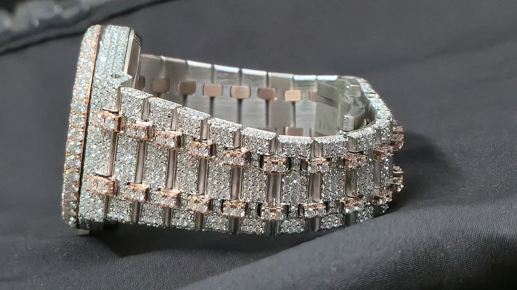 Arabic Numeral Moissanite Watch