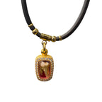 10K Gold Diamond Teeth Pendant