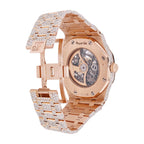 Skeleton Rose Gold Moissanite Watch