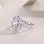 Camellia - A Fashionable Jewelry Ring With Moissanite S925 Sterling Silver
