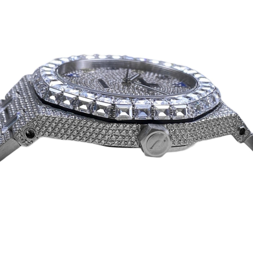 Rainbow Arabic Numeral Moissanite Watch