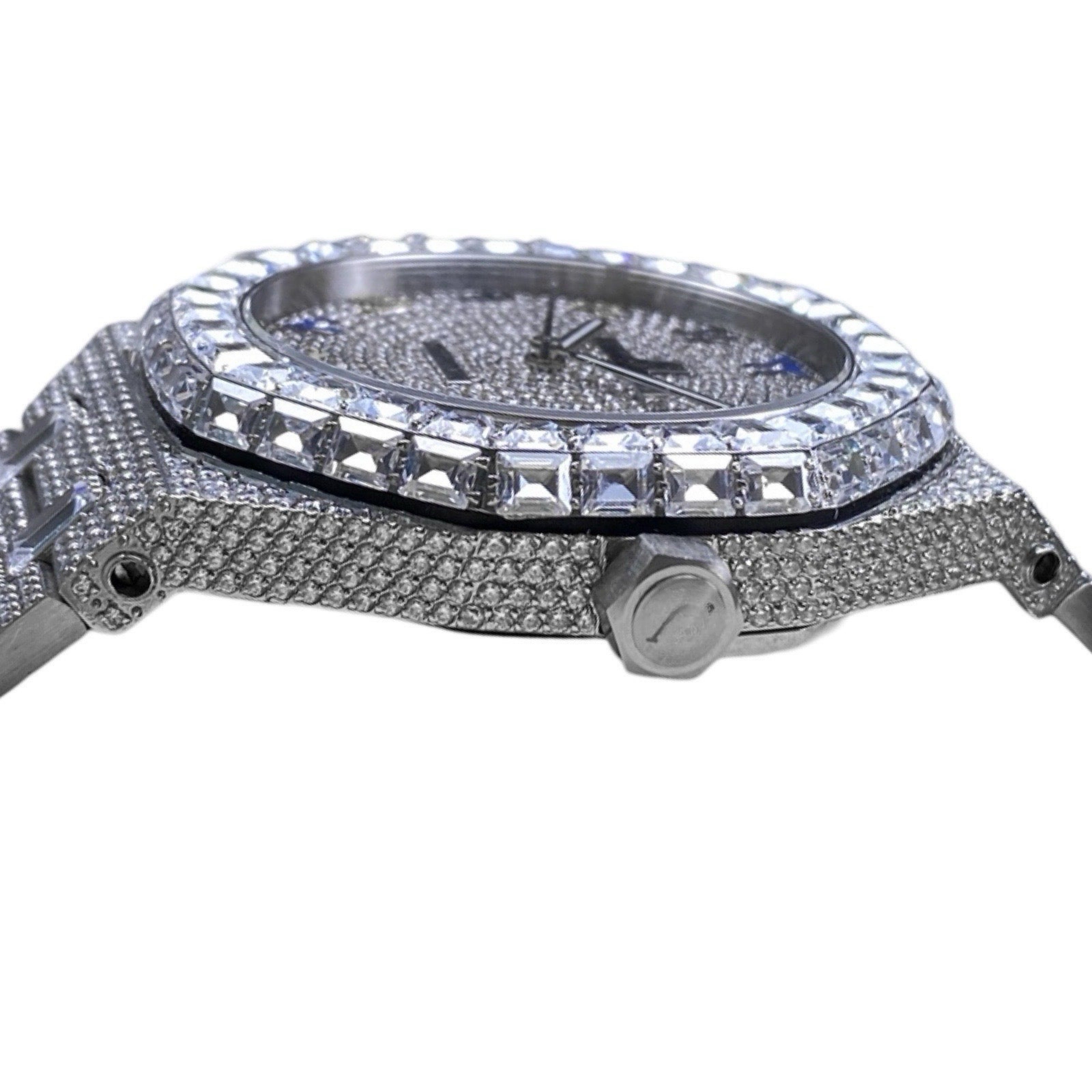 Rainbow Arabic Numeral Moissanite Watch