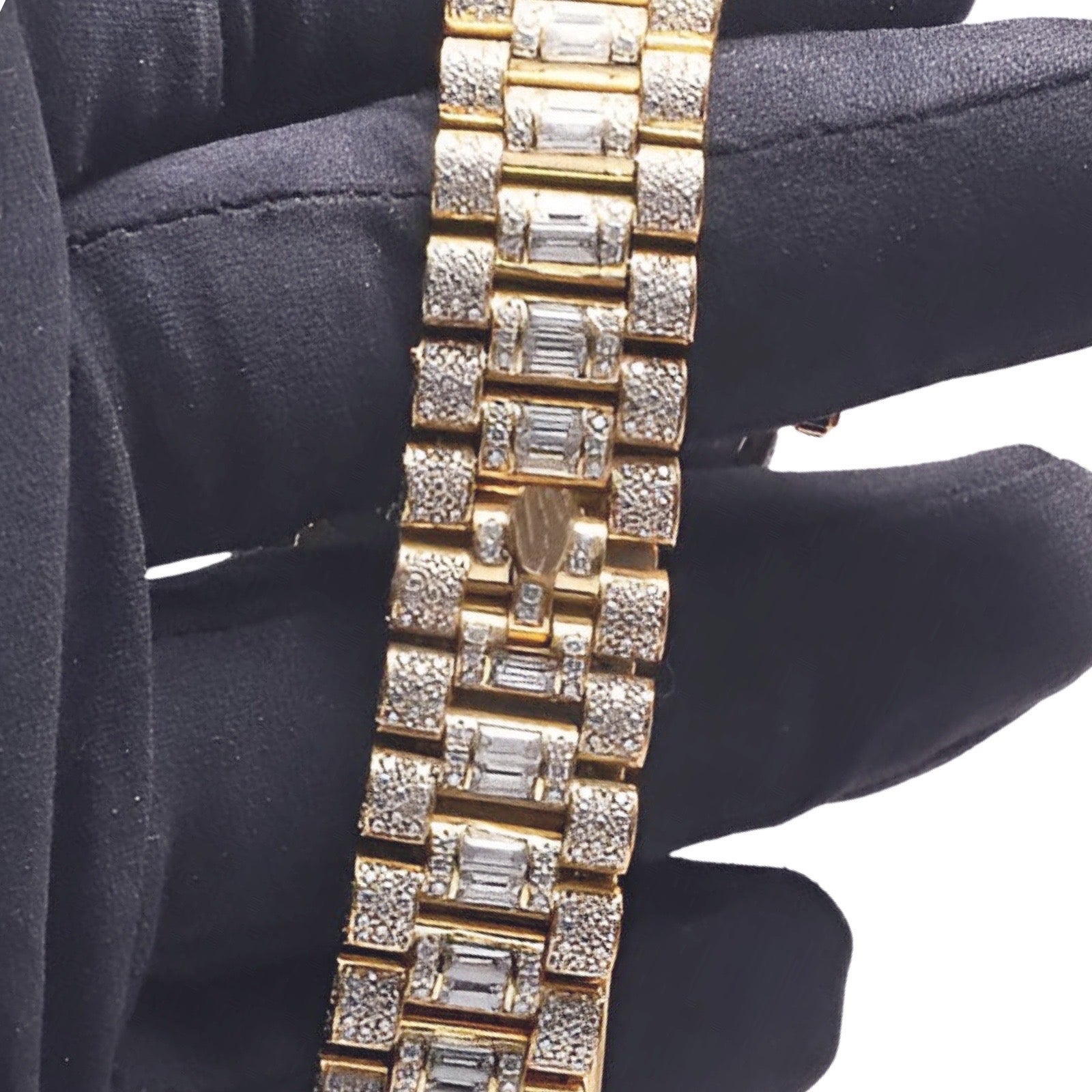 Rolex Day-Date Moissanite Watch