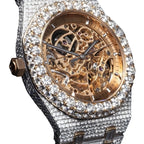 AP Skeleton Two Tone Moissanite Watch