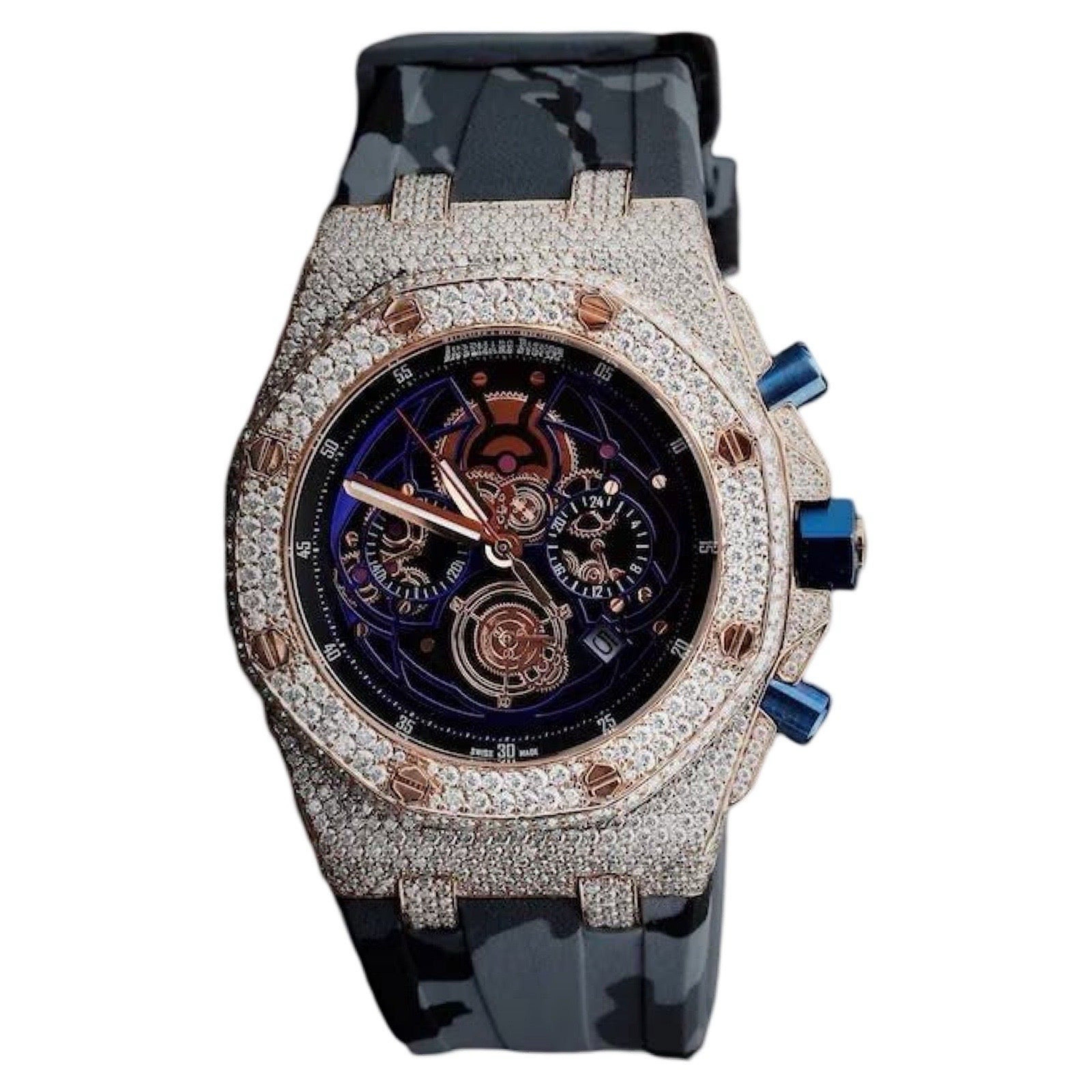 Skeleton Dial Offshore Moissanite Watch