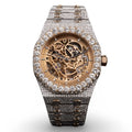 AP Skeleton Two Tone Moissanite Watch