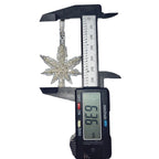 925 Moissanite Weed Pendant