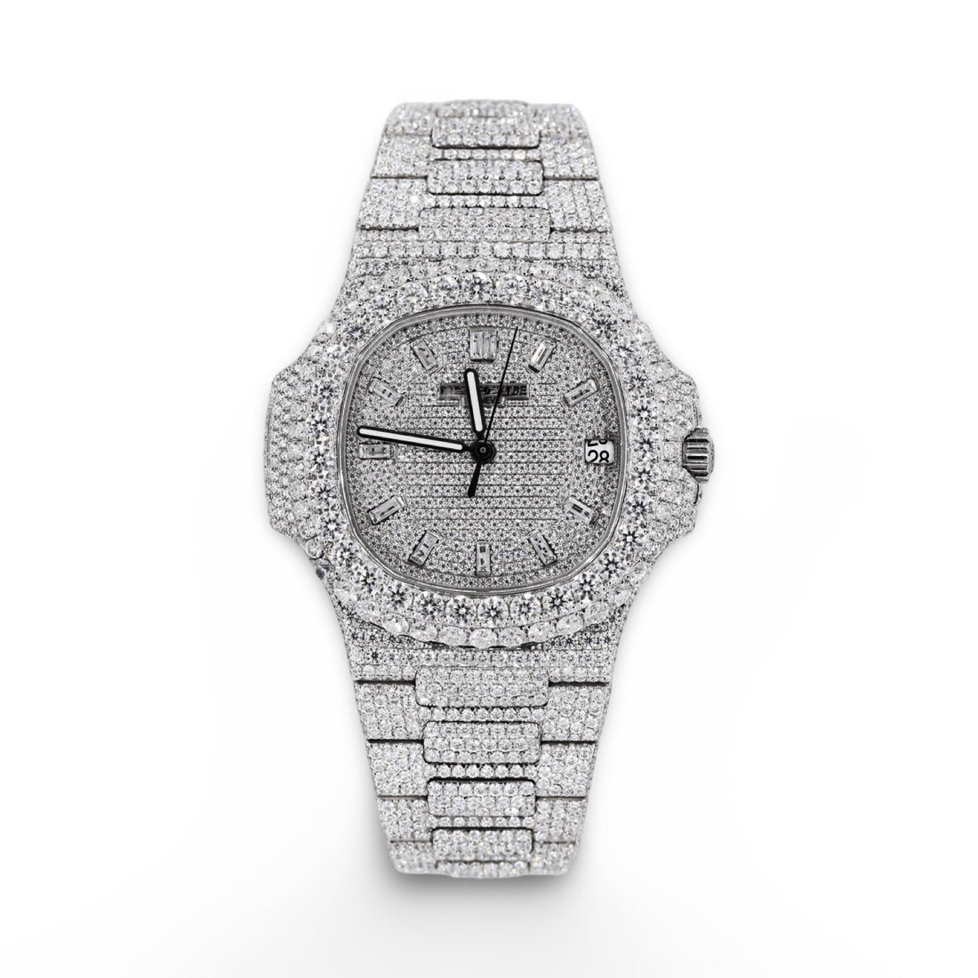 PP Bustdown Moissanite Watch