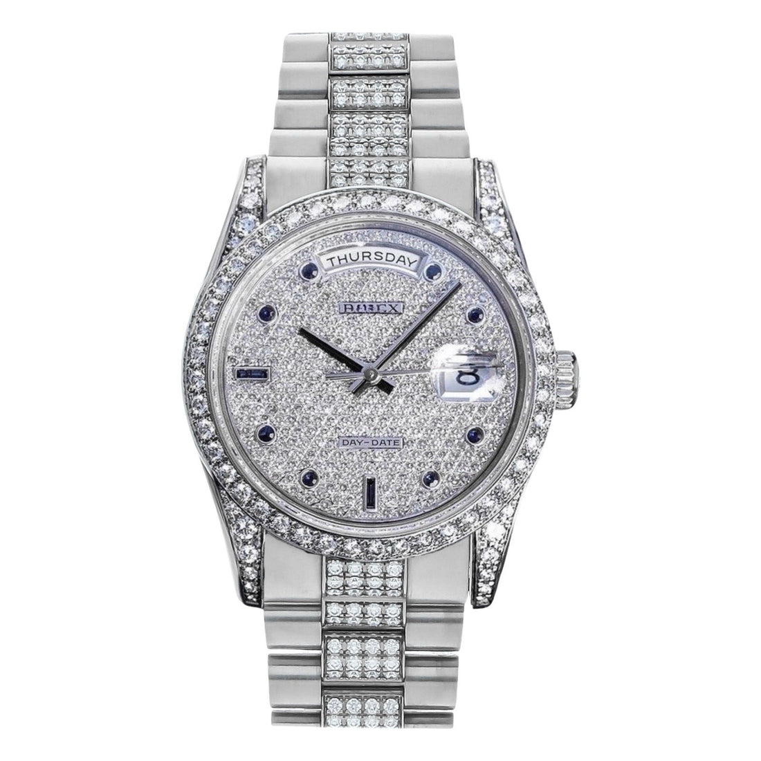 Day-Date Moissanite Diamond Watch