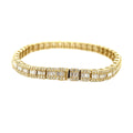Baguette Diamond Bracelet 10K Gold