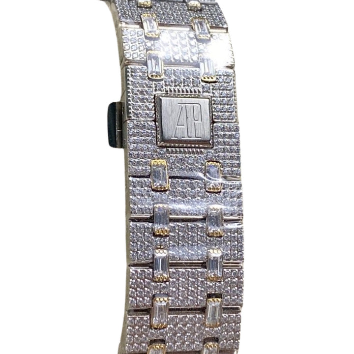 AP Two Tone Yellow Gold Moissanite Watch