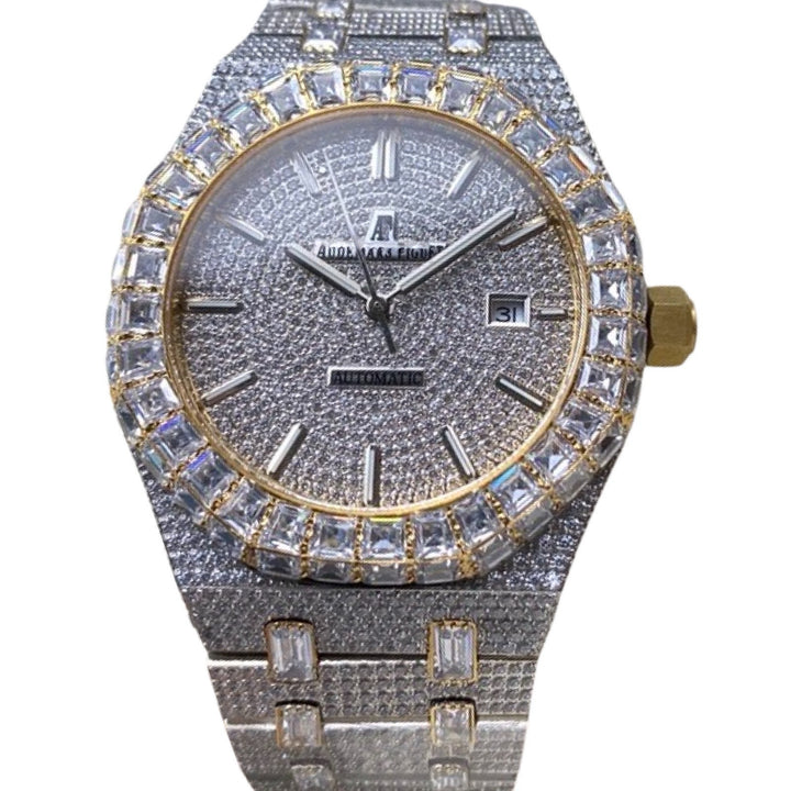 AP Two Tone Yellow Gold Moissanite Watch