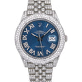 Rolex Roman Numeral Moissanite Watch