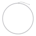 Round Diamond Necklace S925 Silver