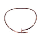 10K Gold Diamond Un Clou Necklace