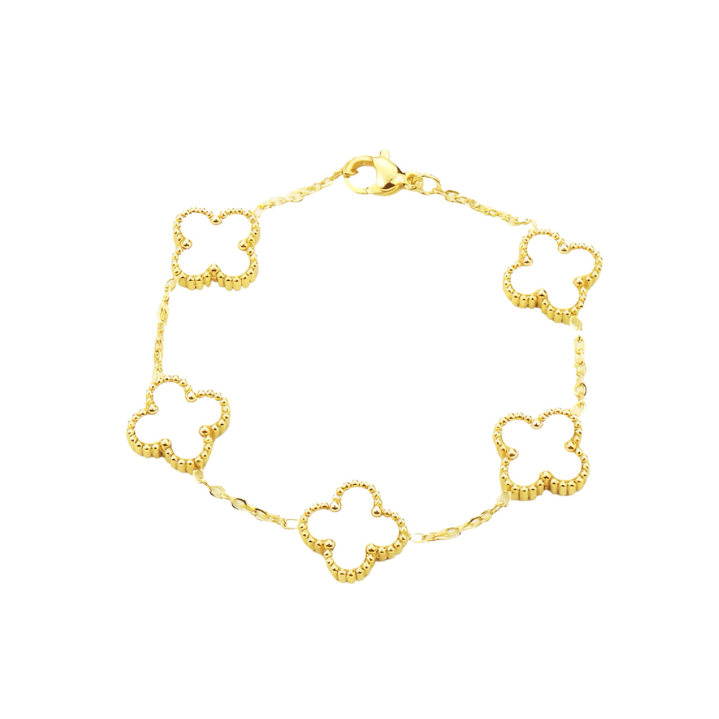 Alhambra Bracelet 5 Motifs 10K Gold