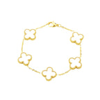 Alhambra Bracelet 5 Motifs 10K Gold