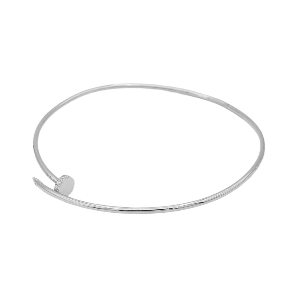 10K Gold Diamond Un Clou Necklace