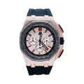 AP Rose Gold Black Moissanite Diamond Watch