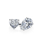 Heart and Pear Cut VVS Moissanite Ring S925 Silver