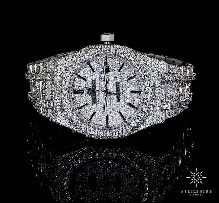 AP moissanite diamond watch