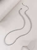 Round Diamond Necklace S925 Silver
